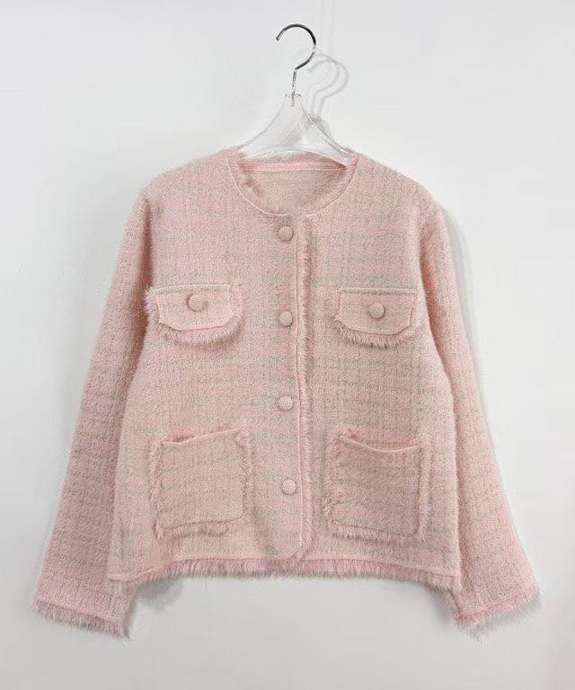 RO002《Nov訂購優惠》小香風針織外套