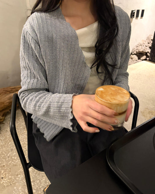 HA001《現貨新款》直紋舒適百搭外套