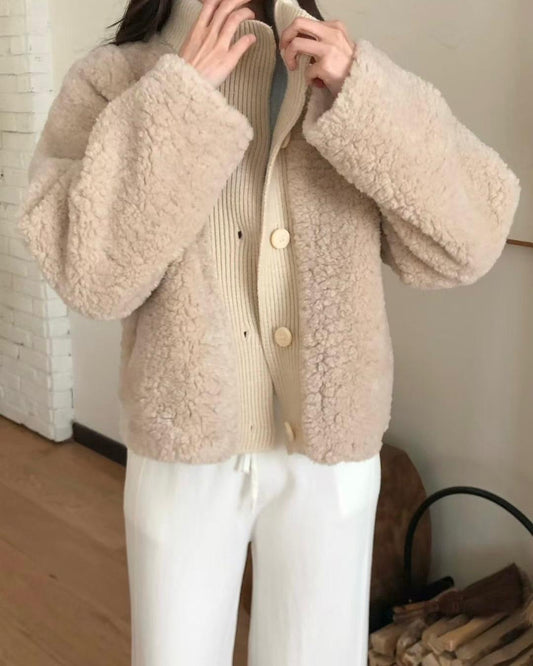 HA007【熱賣商品】保暖毛毛厚外套