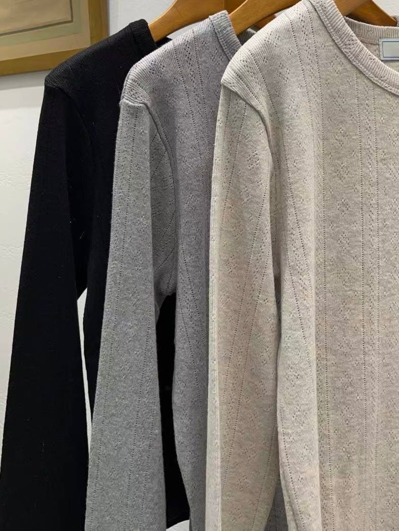 MO003《Nov訂購優惠》小通花百搭上衣