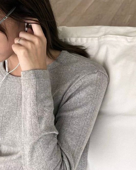 MO003 小通花百搭上衣