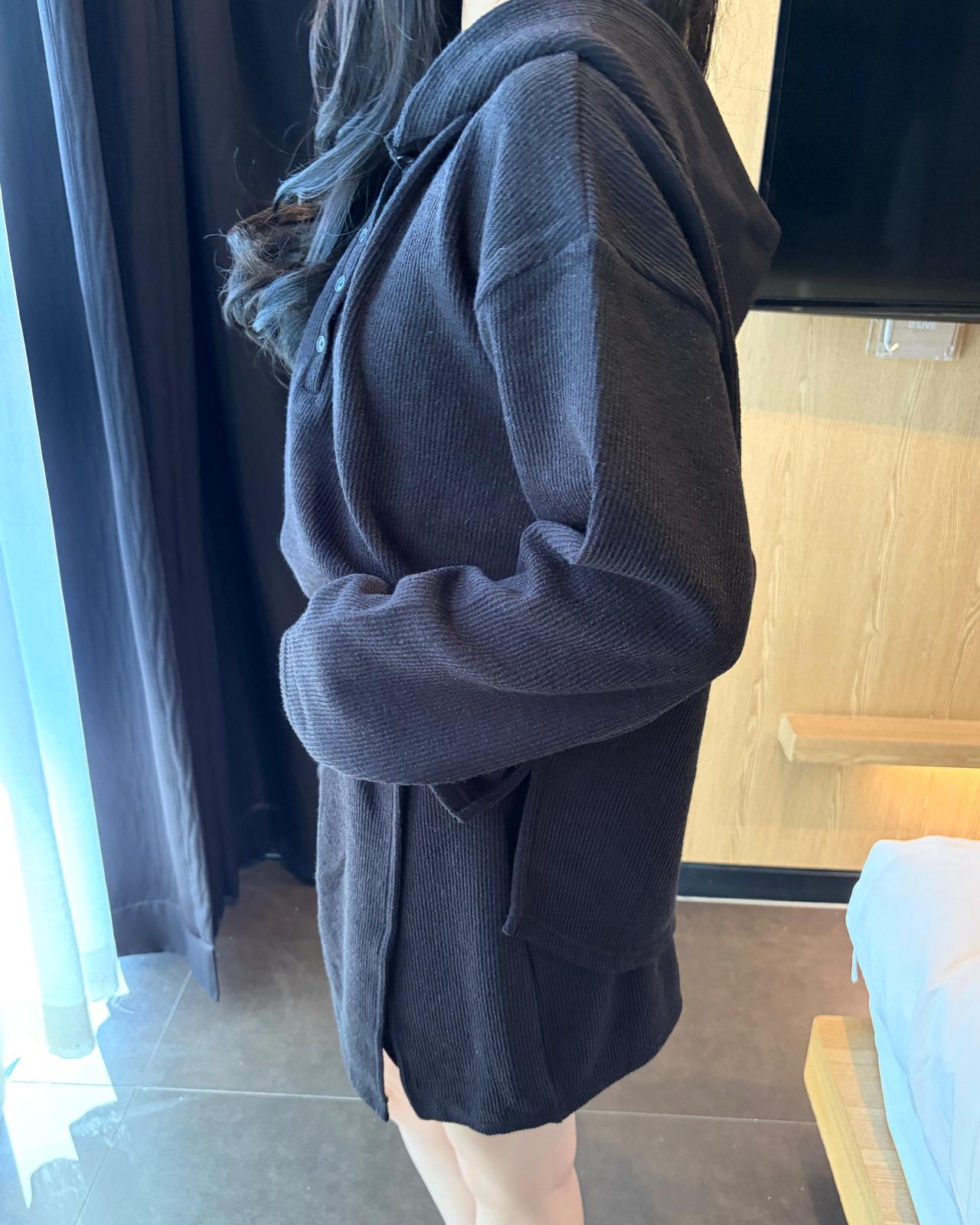 OT001《現貨新款》休閒百搭連帽裙褲套裝 Set