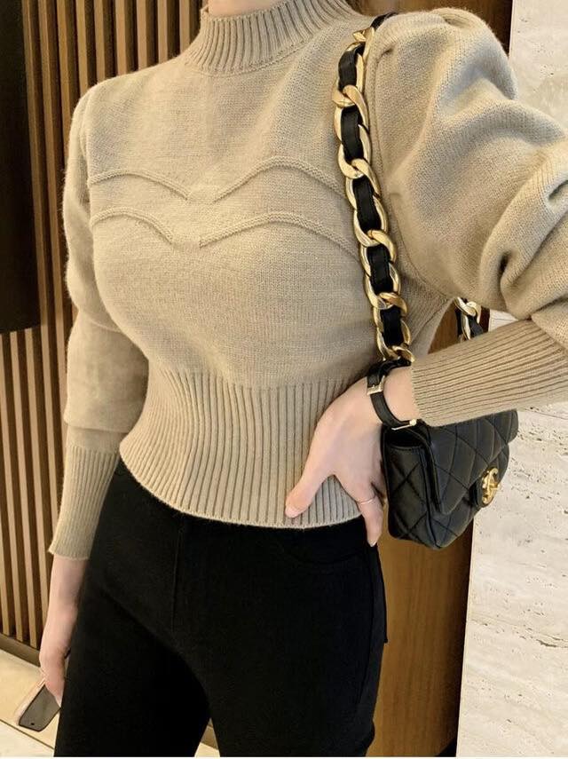 RO001《Nov預訂優惠》日常百搭簡單泡泡袖上衣