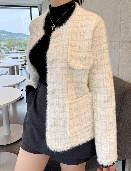 RO002《Nov訂購優惠》小香風針織外套