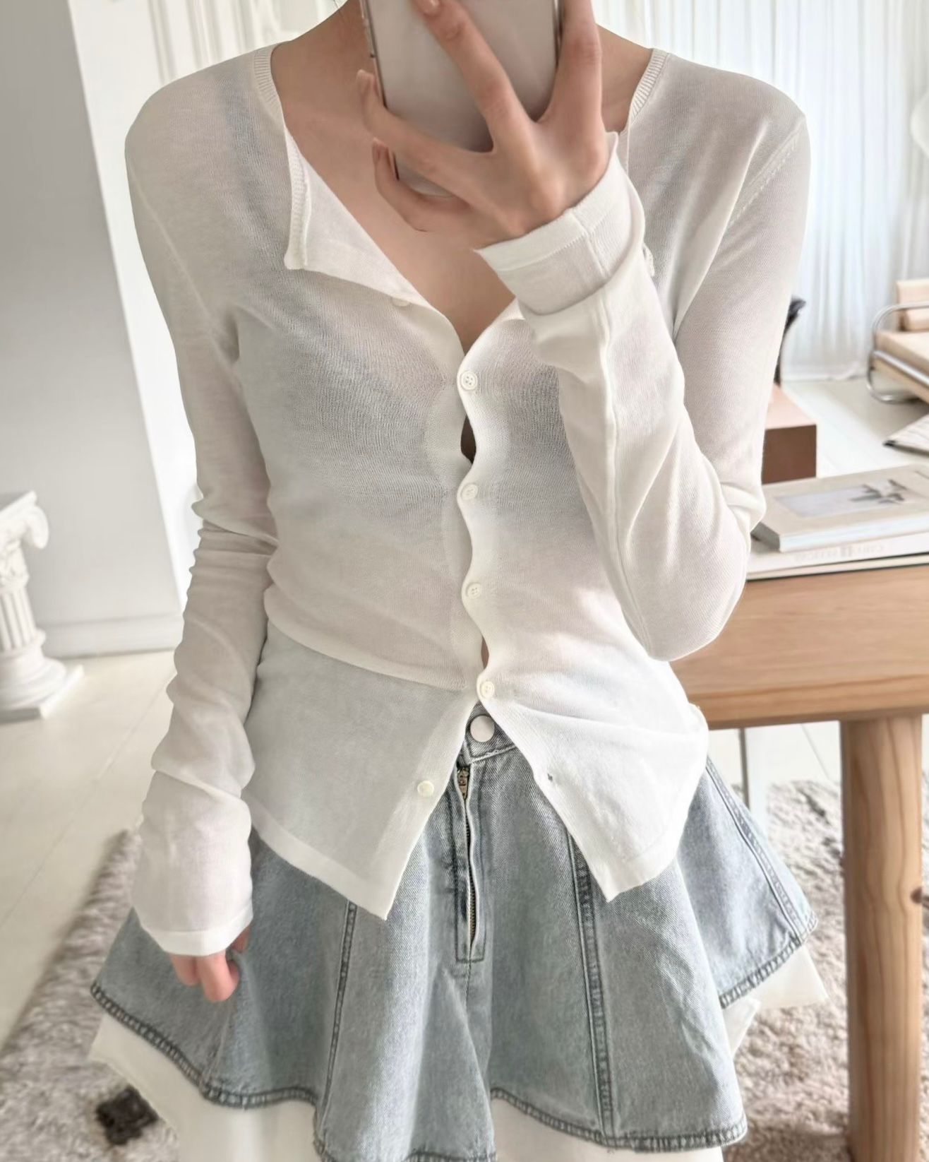BO002【4月新品】薄款鈕扣上衣外套