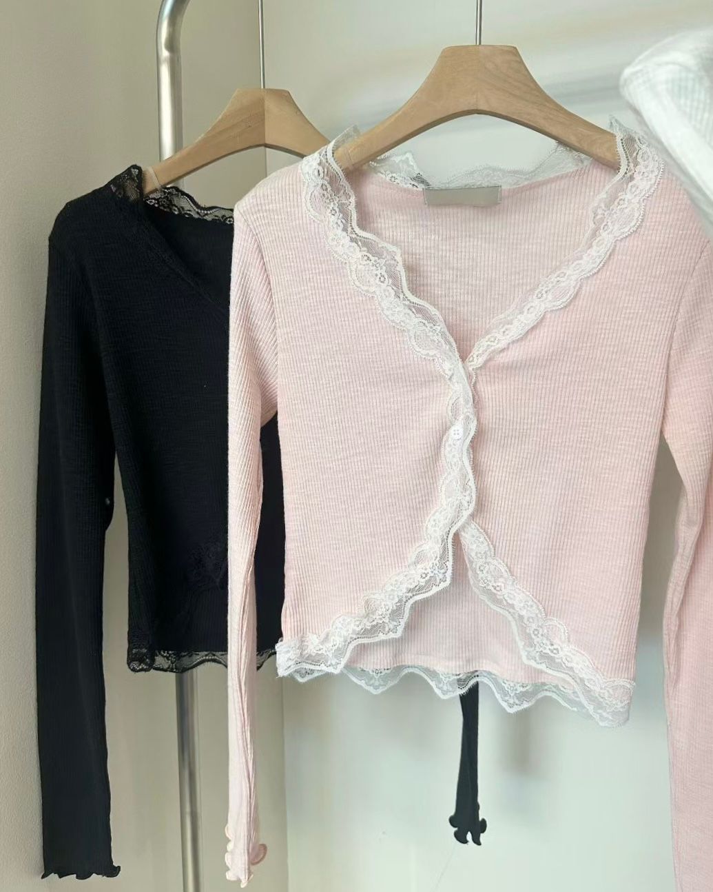 BO003【4月新品】Lace弧形花邊外套