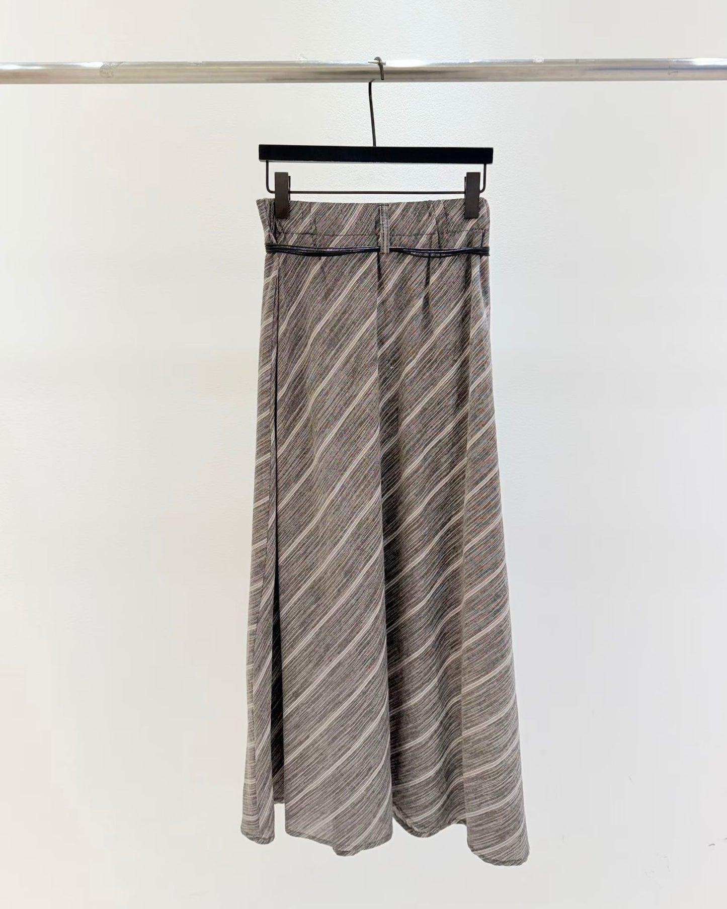 CO005【4月新品】斜紋連腰綁帶長裙