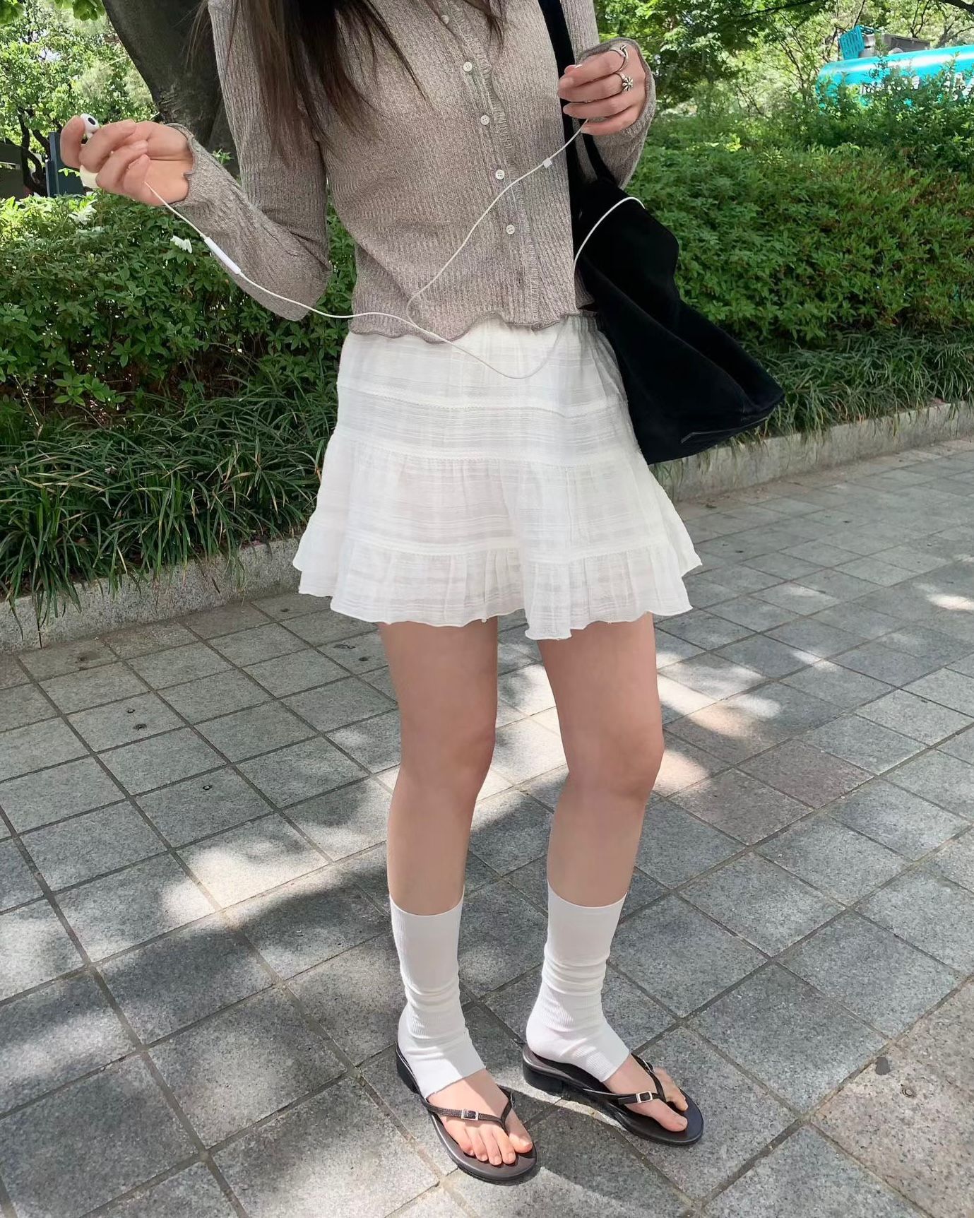 FO002【現貨新款✿】百搭公主風半截短裙