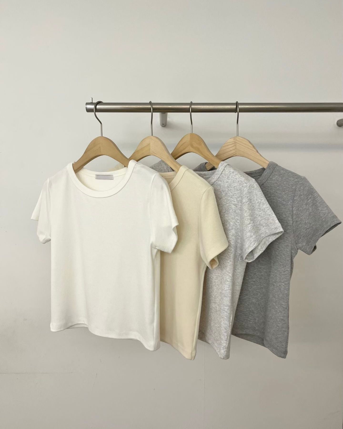 FO007【4月新品】柔和色百搭T恤