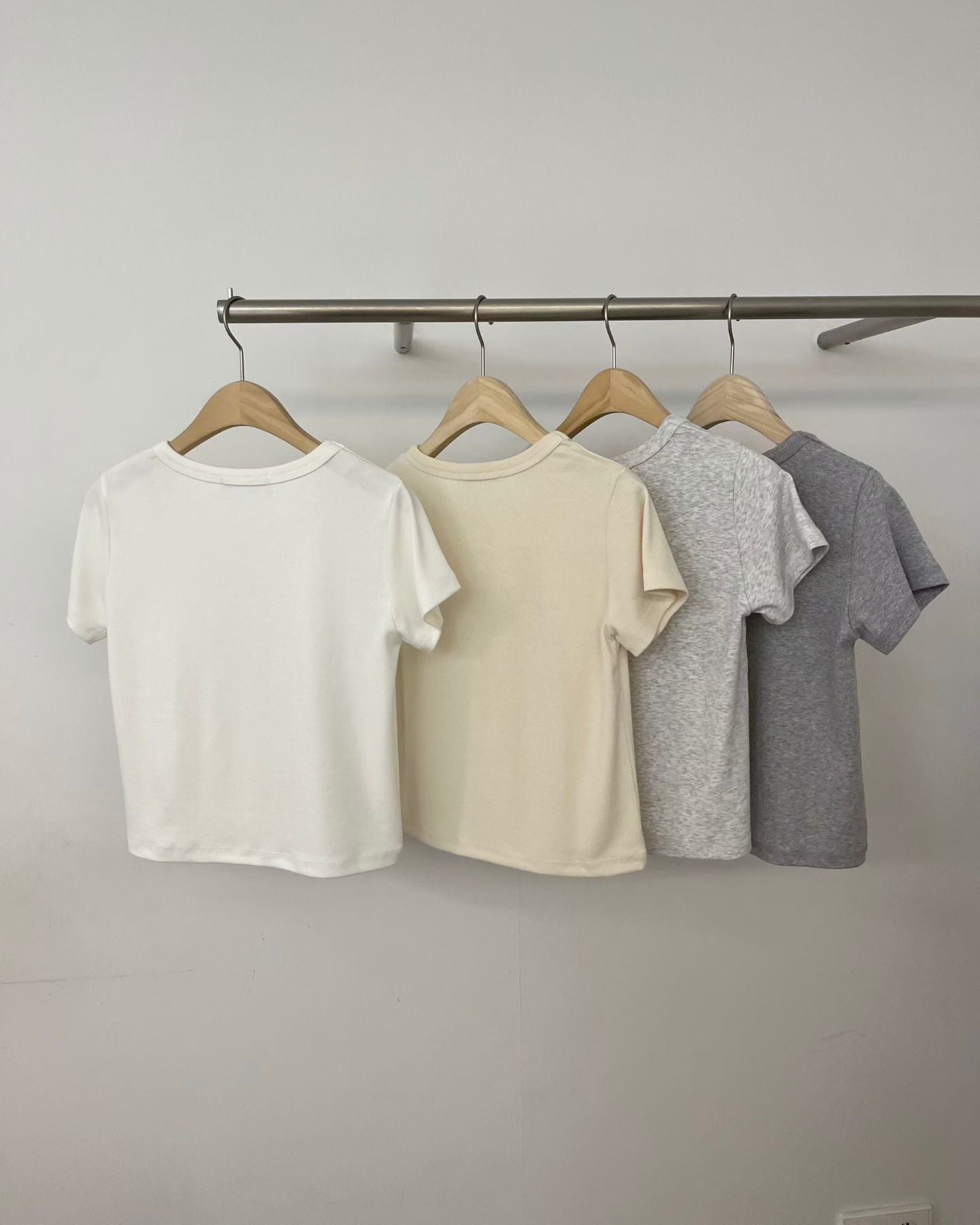 FO007【4月新品】柔和色百搭T恤