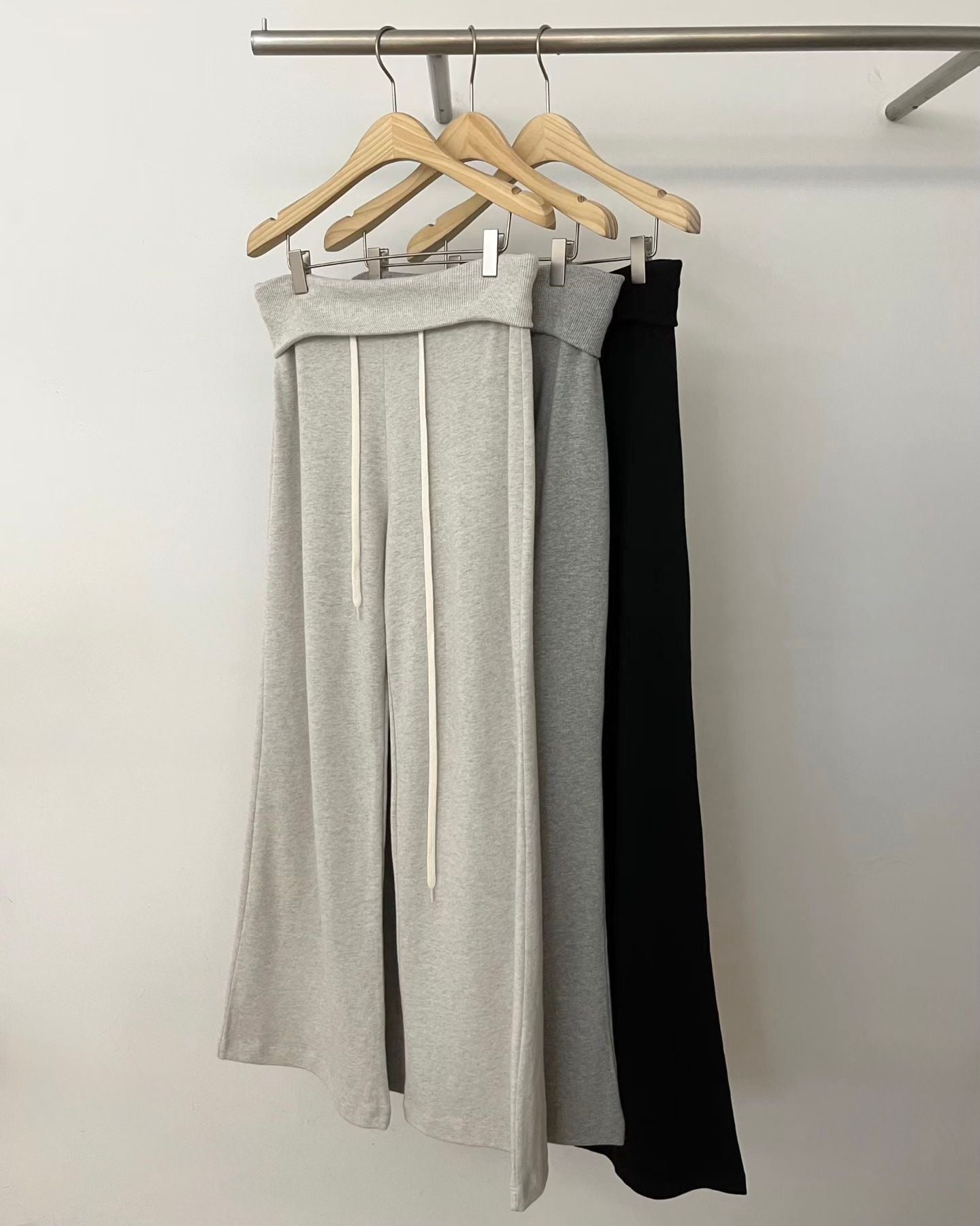 FO012【5月新品】兩褶褲頭百搭休閒長褲