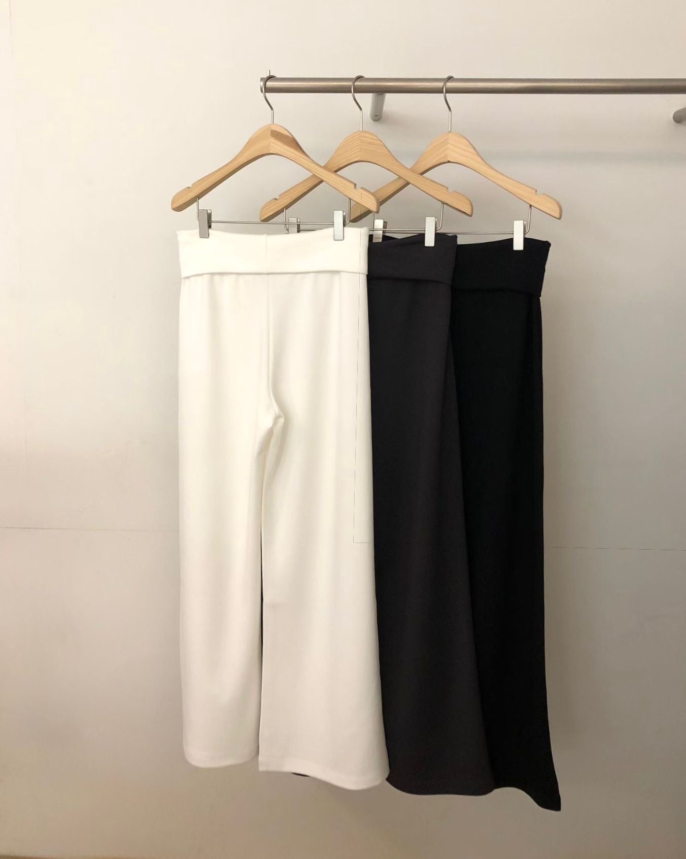 FO012【5月新品】兩褶褲頭百搭休閒長褲