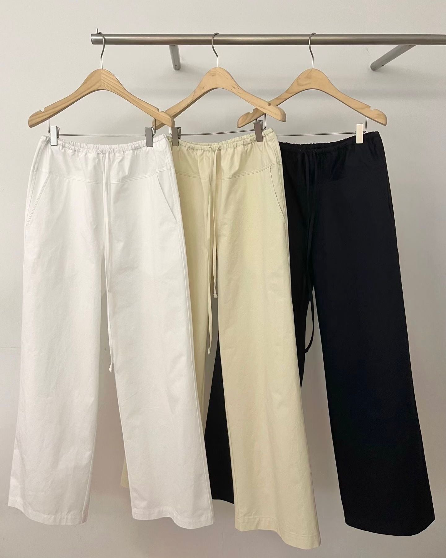 FO013【5月新品】百搭通勤綁繩舒適長褲