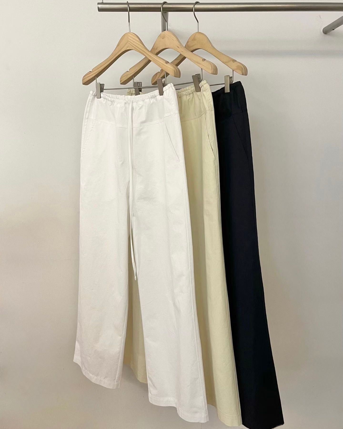 FO013【5月新品】百搭通勤綁繩舒適長褲