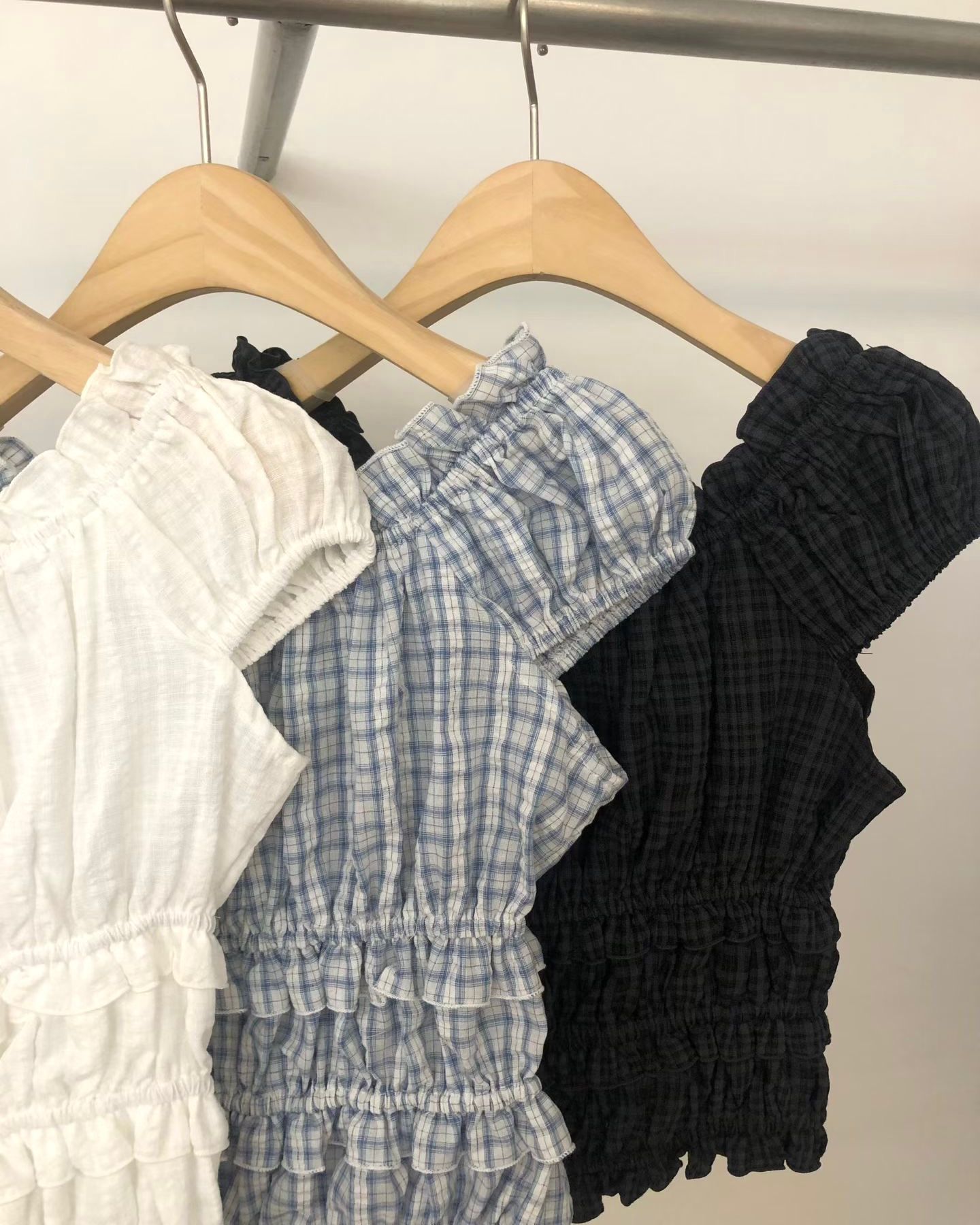 FO015【5月新品】韓國公主風泡泡上衣
