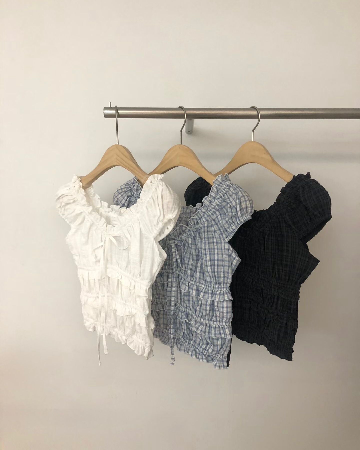 FO015【5月新品】韓國公主風泡泡上衣
