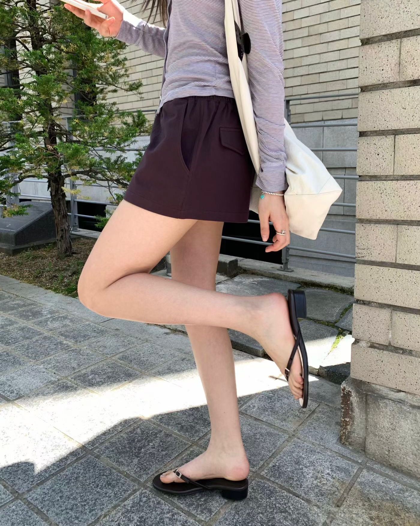 FO016【6月新品】純色百搭短褲
