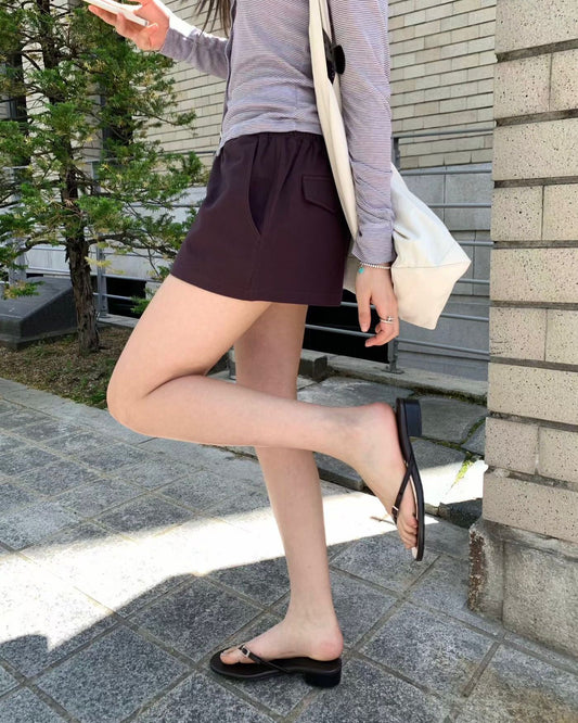 FO016【6月新品】純色百搭短褲