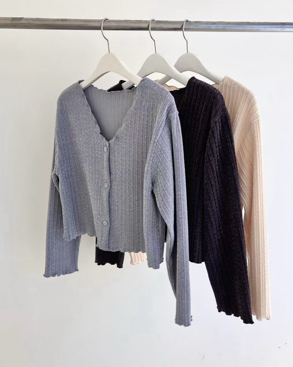 HA001《現貨新款》直紋舒適百搭外套