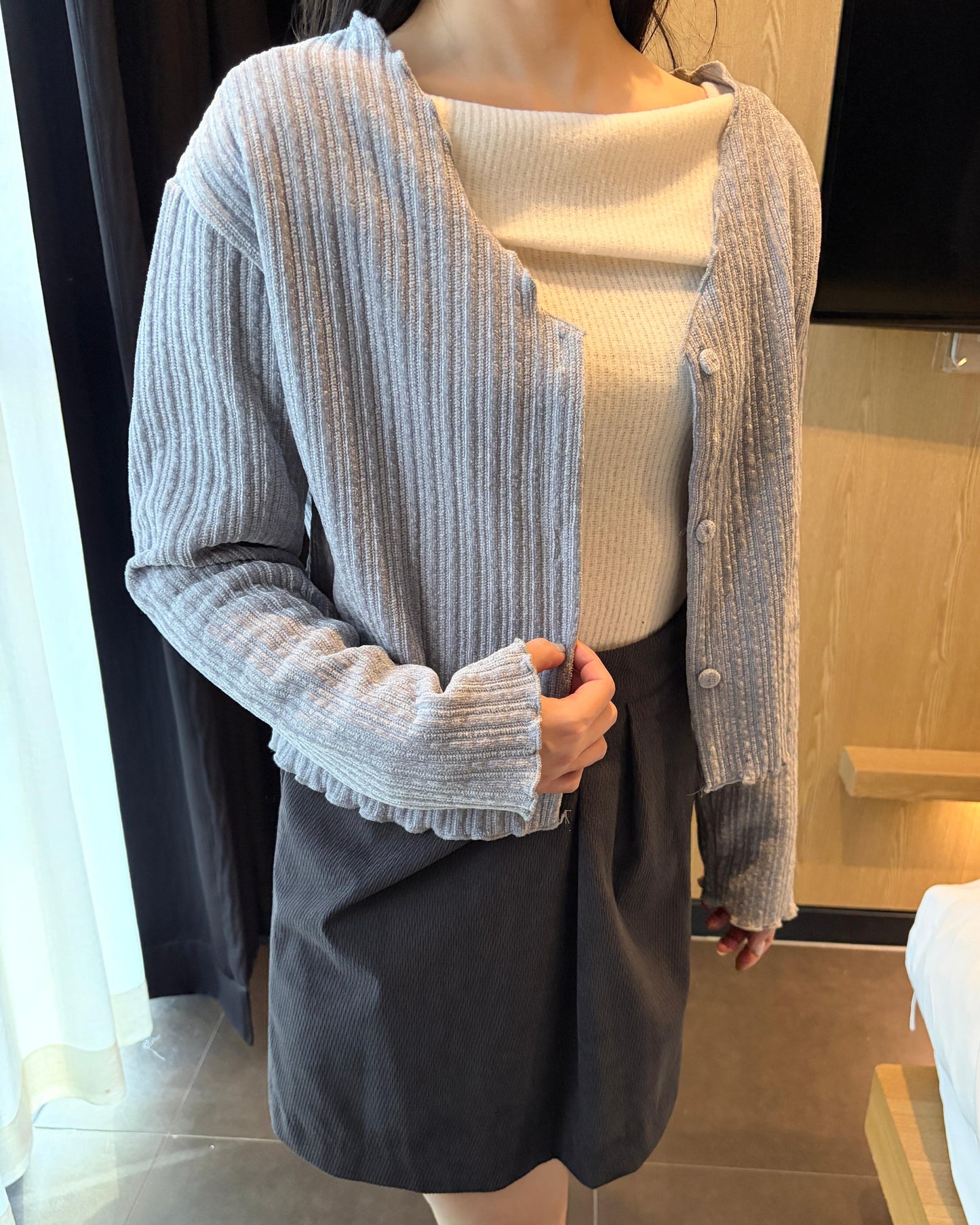 HA001《現貨新款》直紋舒適百搭外套