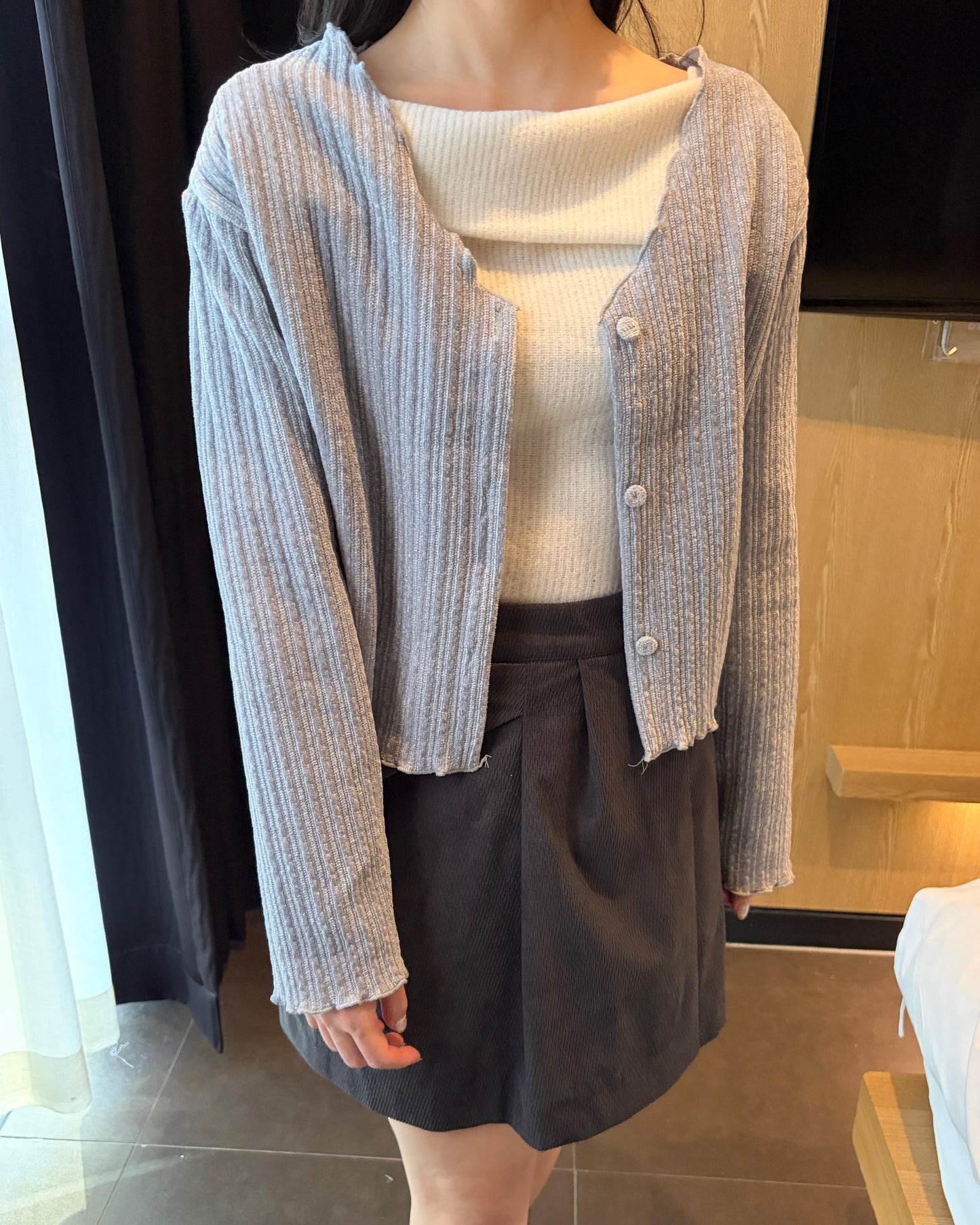 HA001《現貨新款》直紋舒適百搭外套