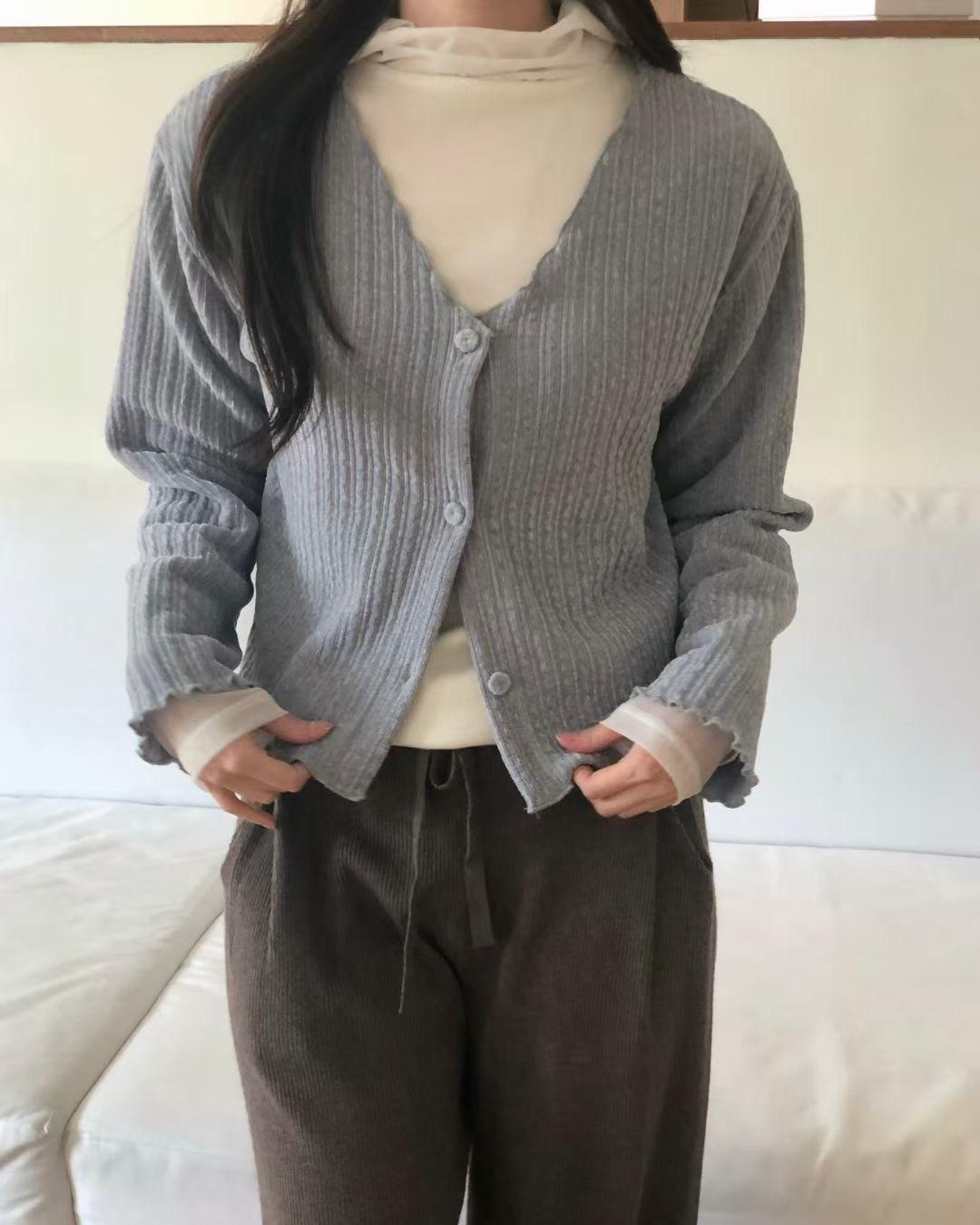 HA001《現貨新款》直紋舒適百搭外套