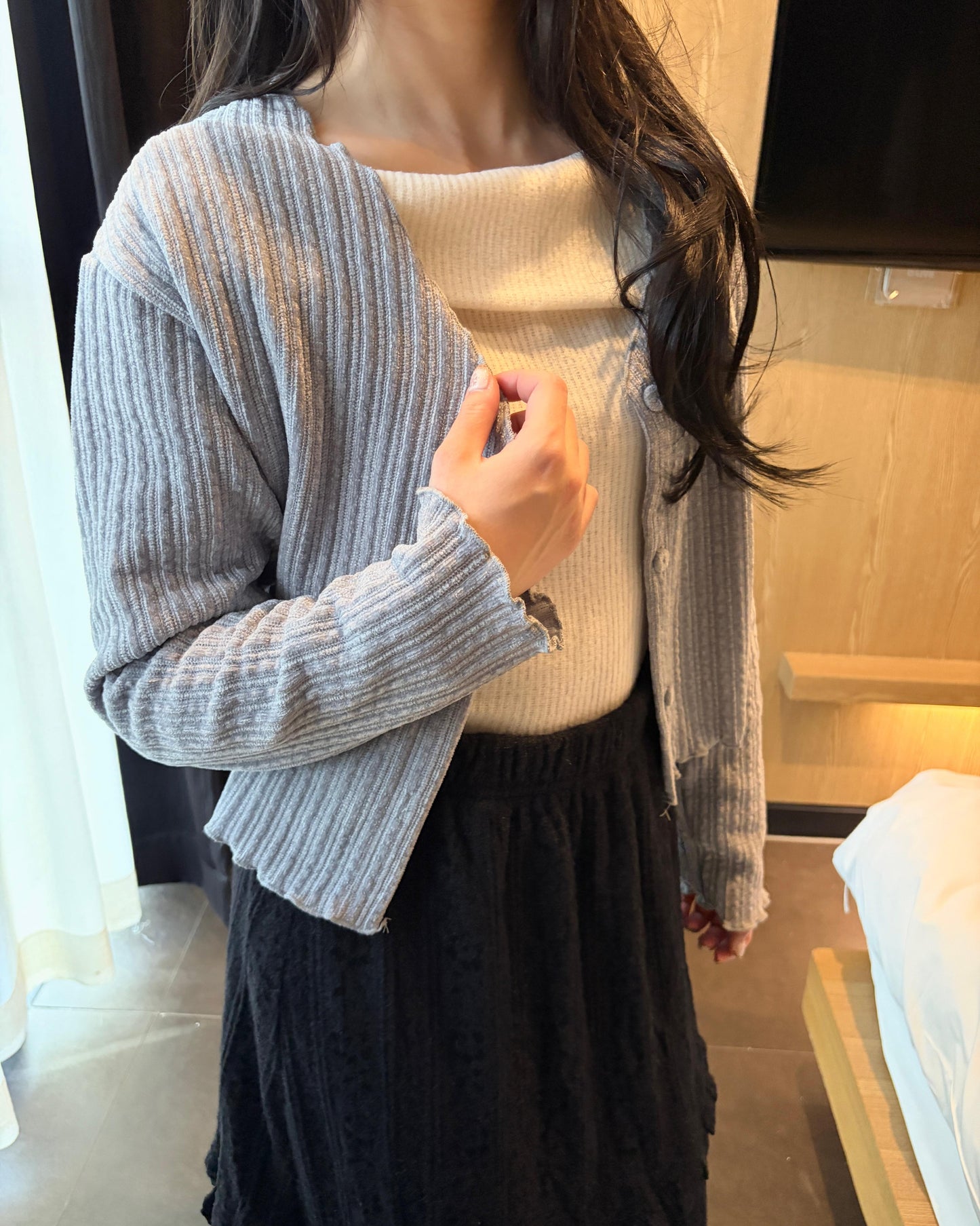 HA001《現貨新款》直紋舒適百搭外套