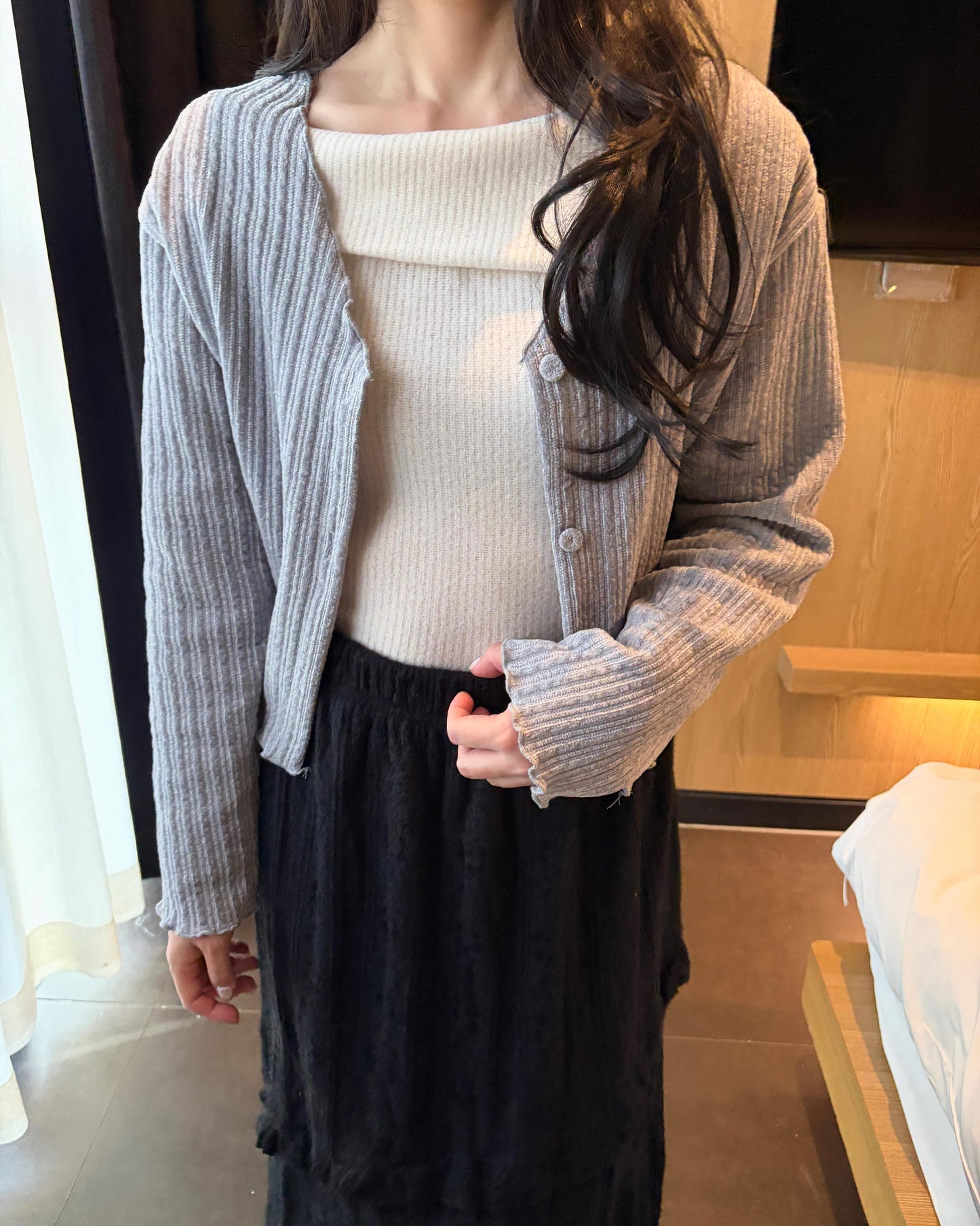 HA001《現貨新款》直紋舒適百搭外套