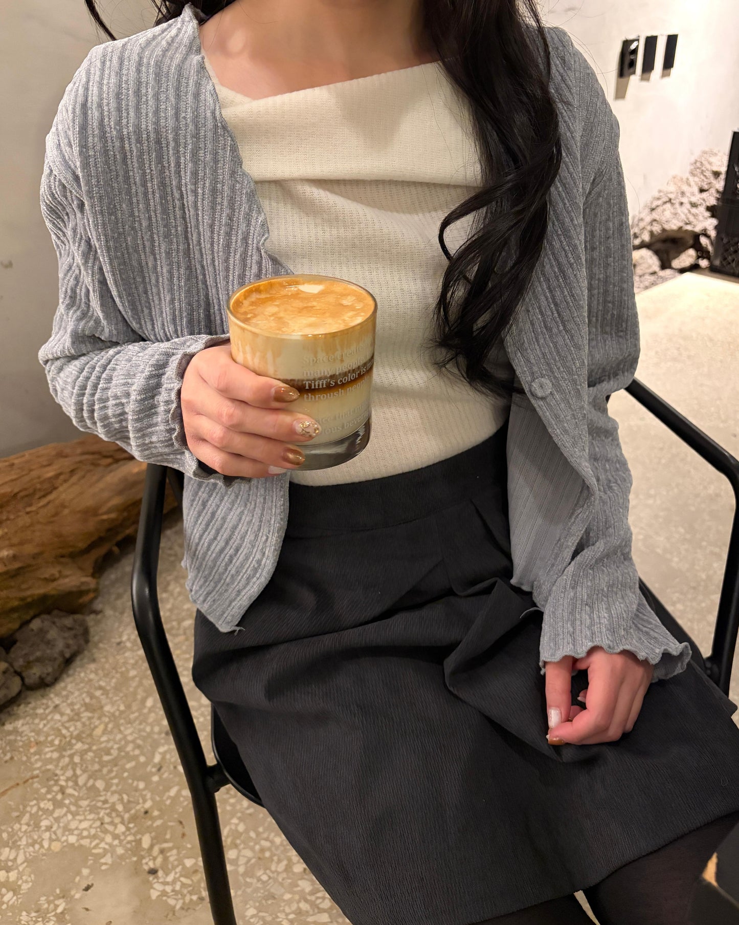 HA001《現貨新款》直紋舒適百搭外套