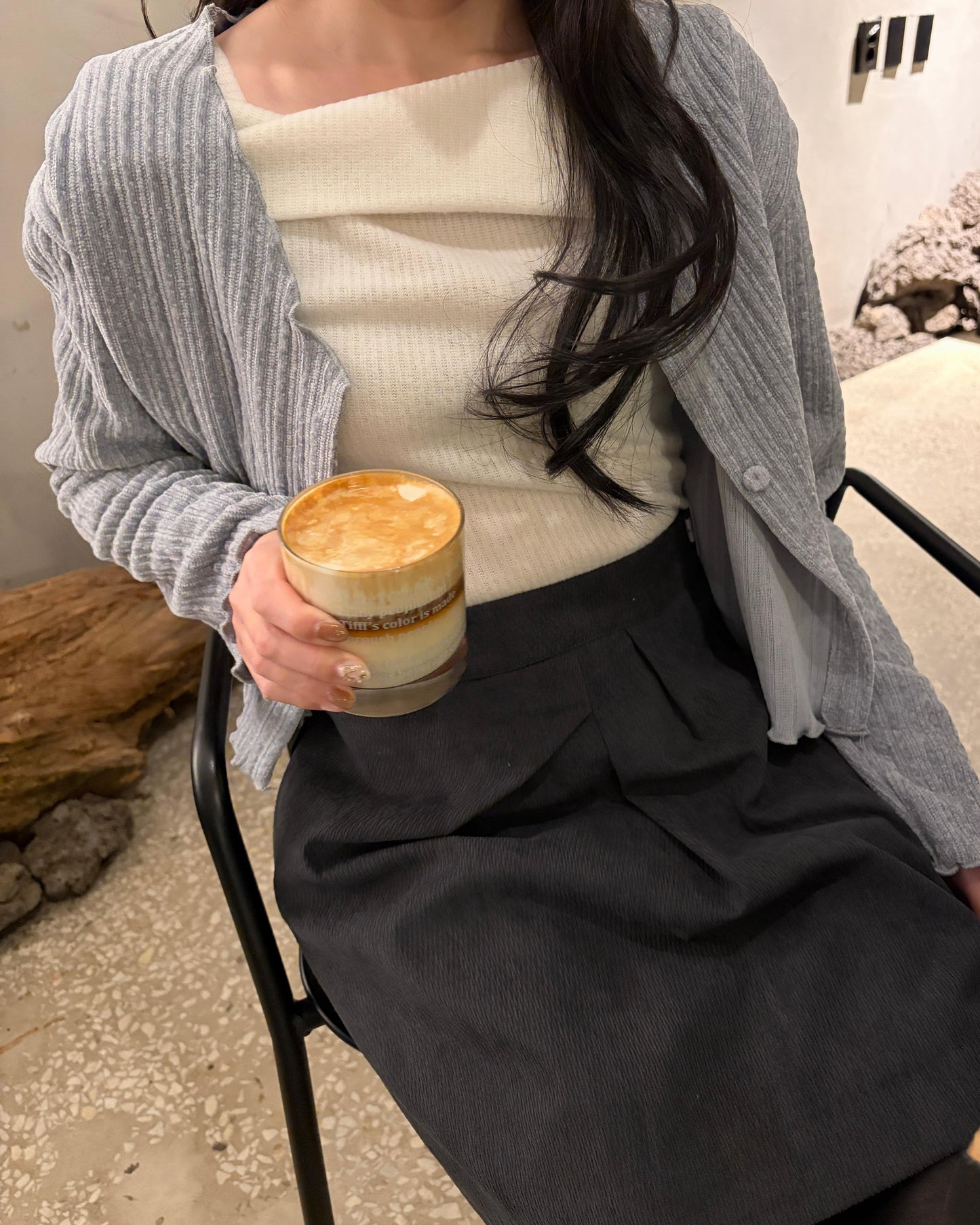 HA001《現貨新款》直紋舒適百搭外套