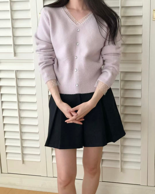 HA003【1月新品】波點領假兩件內搭上衣