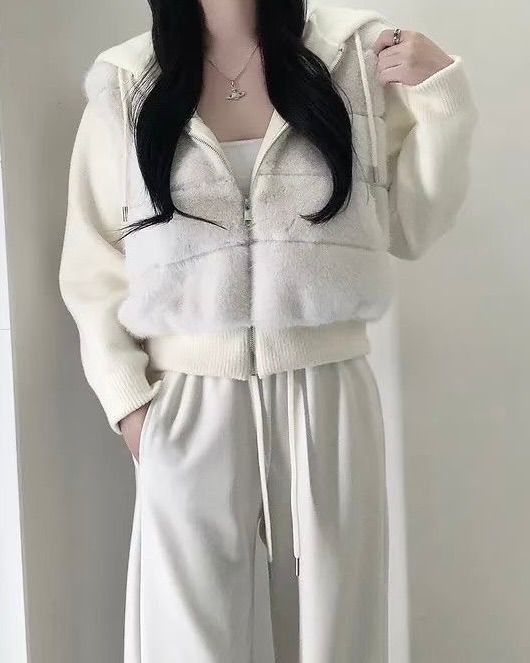 HA005【1月新品】休閒百搭毛毛外套