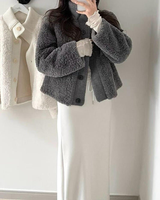 HA007【熱賣商品】保暖毛毛厚外套