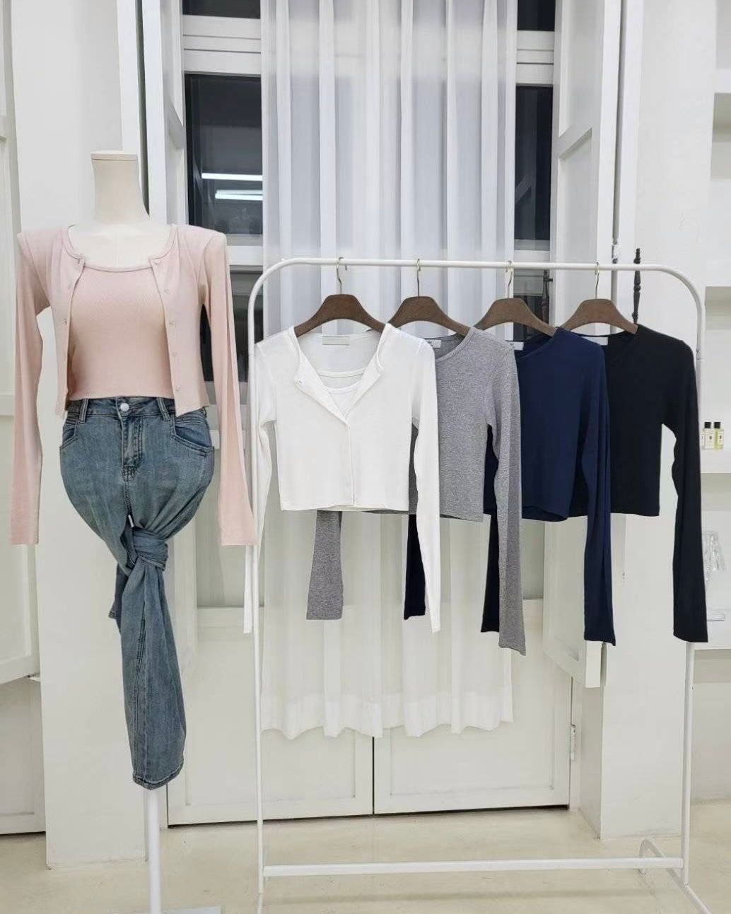 KD002【4月新品】無袖上衣外套套裝