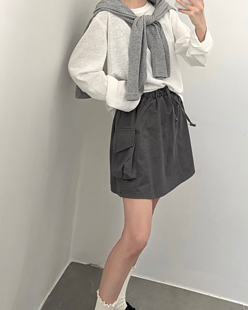 SE007【2月新品】休閒運動風短裙