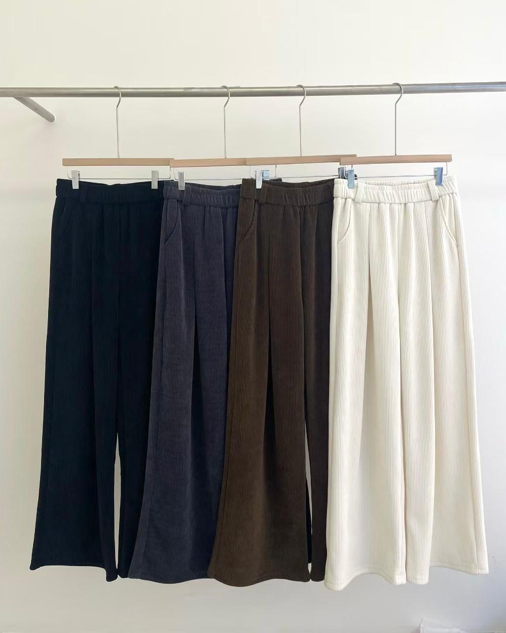 SE003《新款》直紋中分設計感休閒百搭長褲