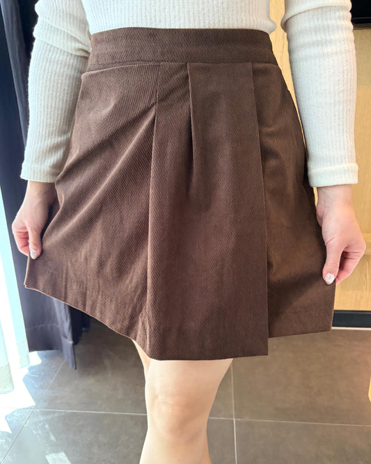 ST002《現貨新款》冬季摺紋百搭裙褲