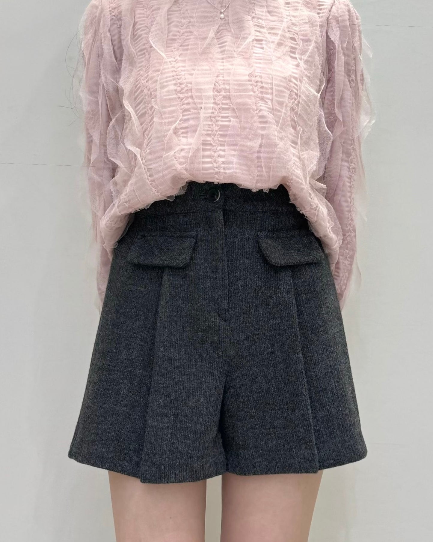 ST008【2月新品】小A字通勤上班秋冬短褲