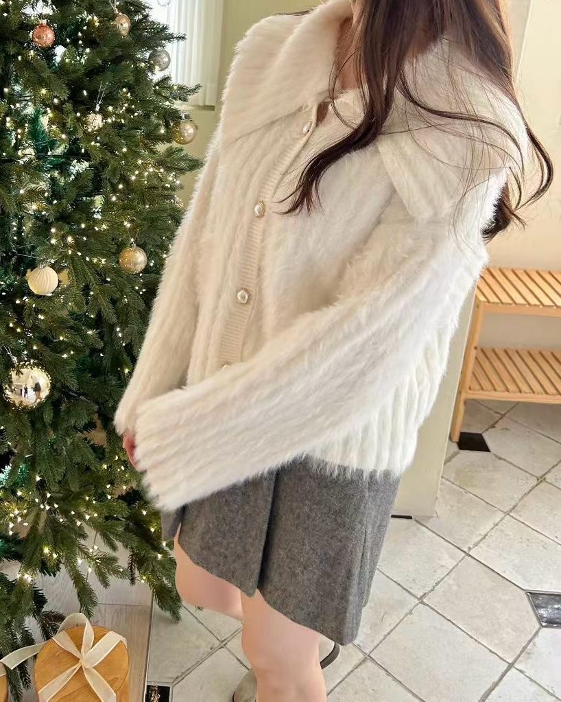 SY007《新款》柔軟溫暖有領針織外套上衣