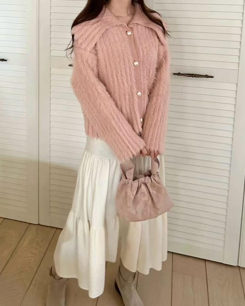 SY007《新款》柔軟溫暖有領針織外套上衣