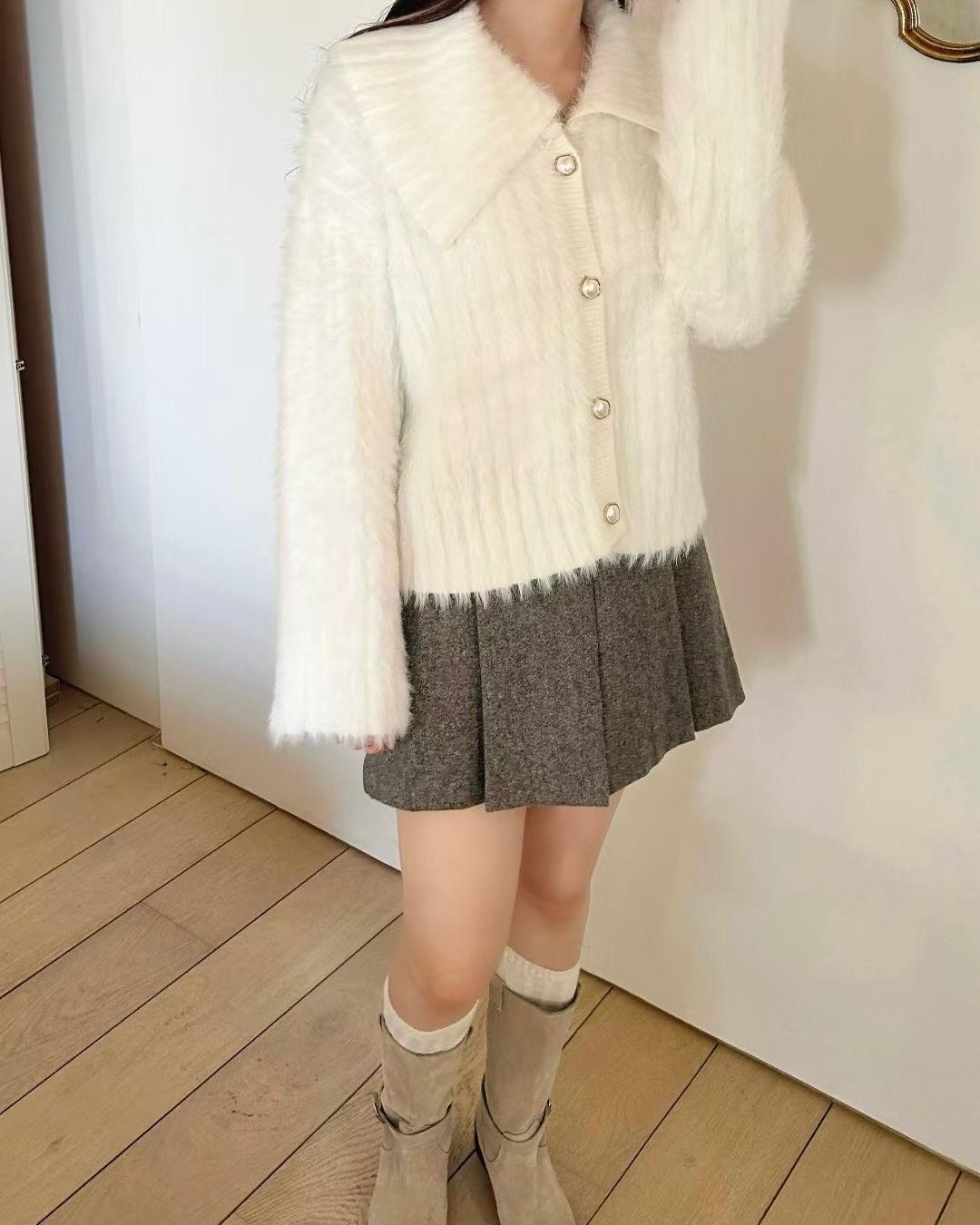 SY007《新款》柔軟溫暖有領針織外套上衣