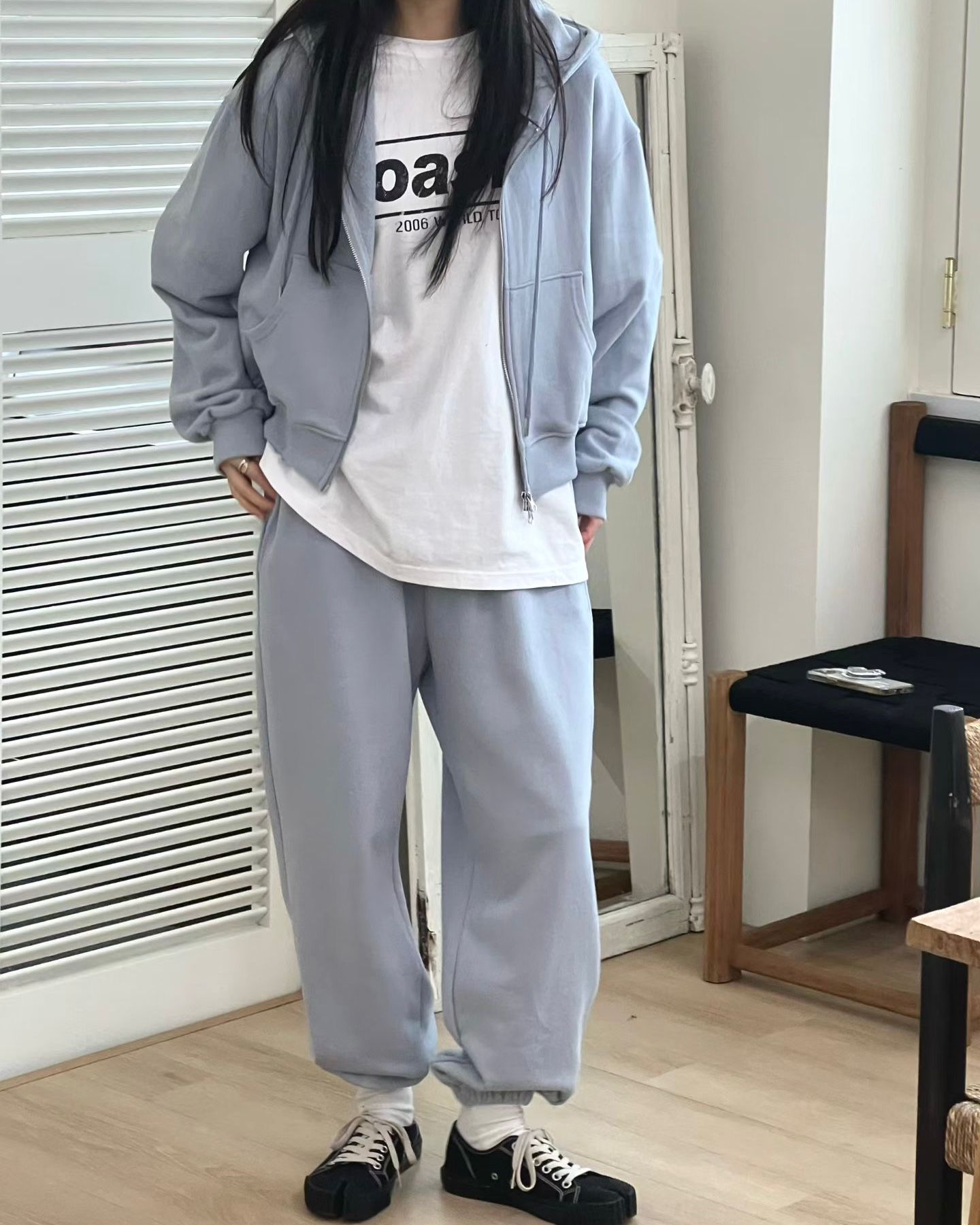 TE001【3月新品】運動風連帽套裝