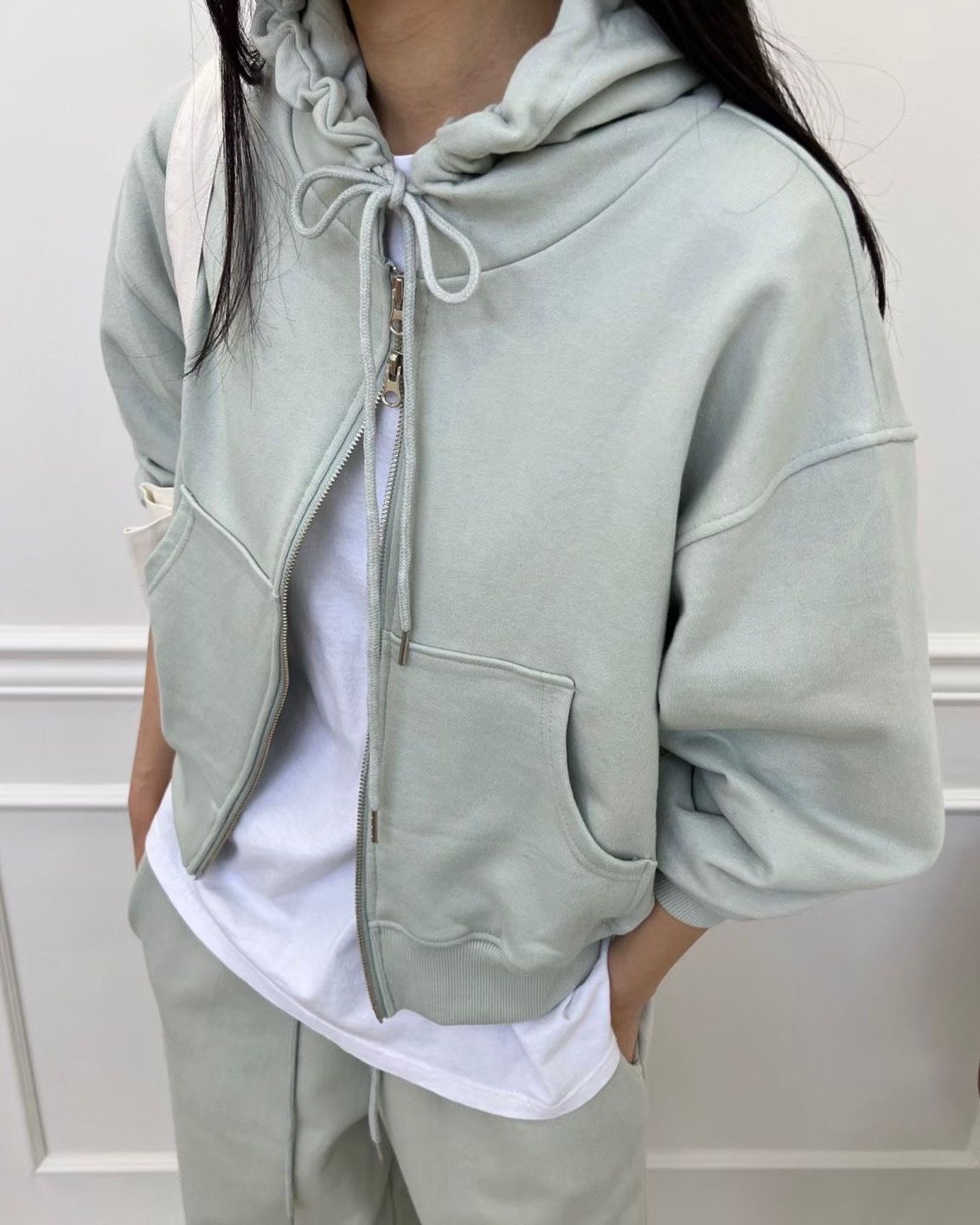 TE001【3月新品】運動風連帽套裝